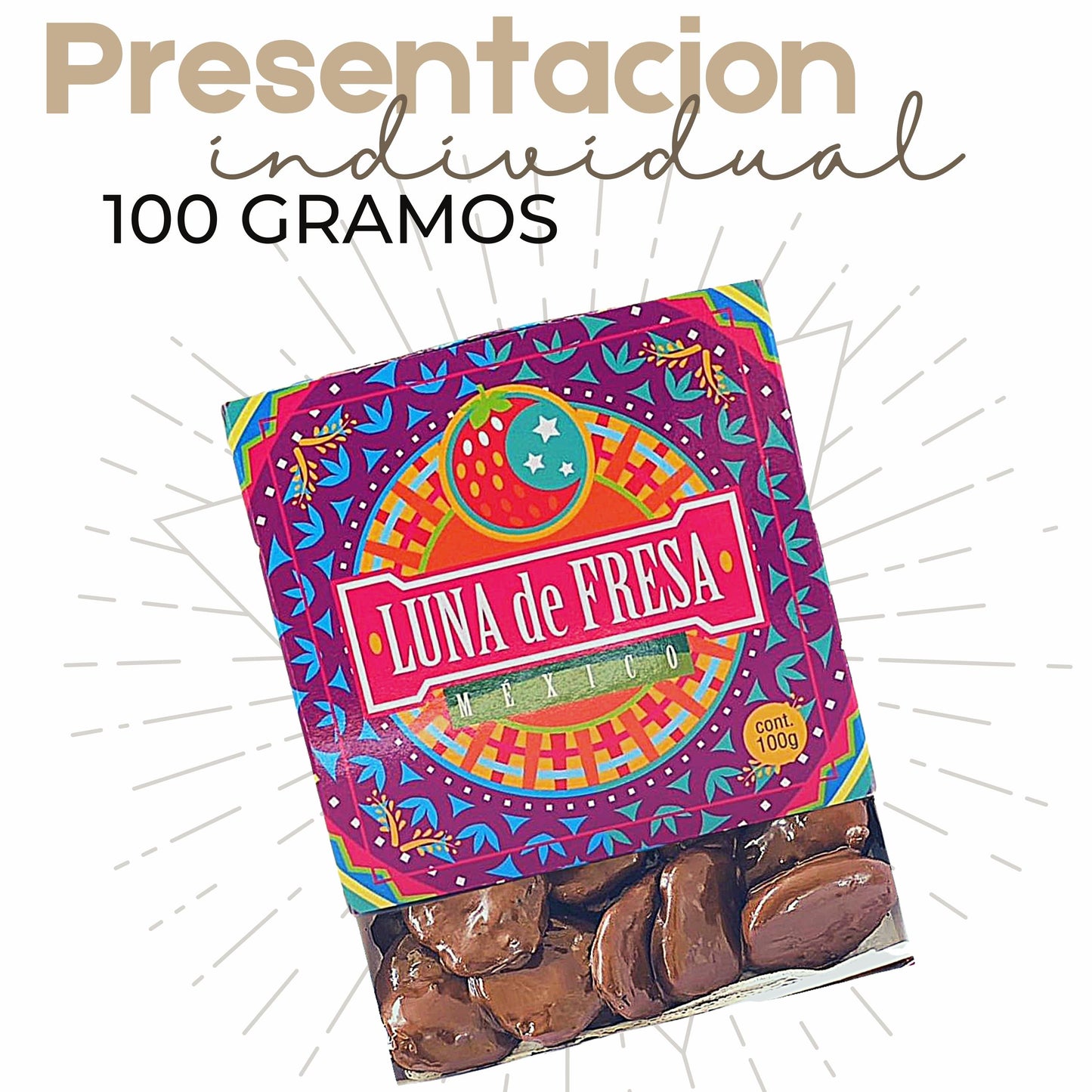 Fresas Con Chocolate Cristalizadas 3 Cajas 300g.