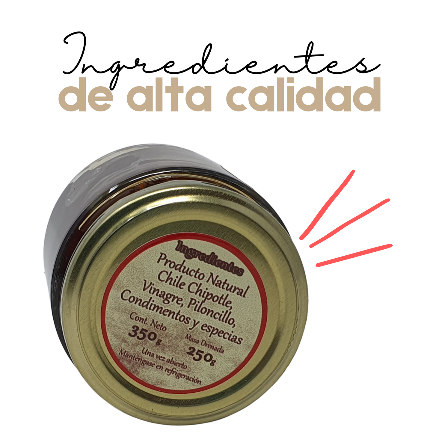 Chipotle en Escabeche | Chile Chipotle | Gourmet | Artesanal | 12 frascos | Mexpofood
