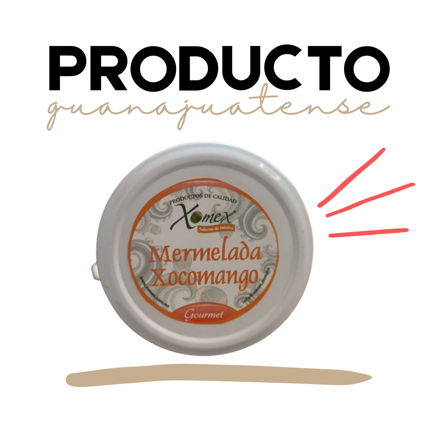 Mermelada de Xocomango | Xoconostle y Mango | 100% natural | 12 frascos | Mexpofood