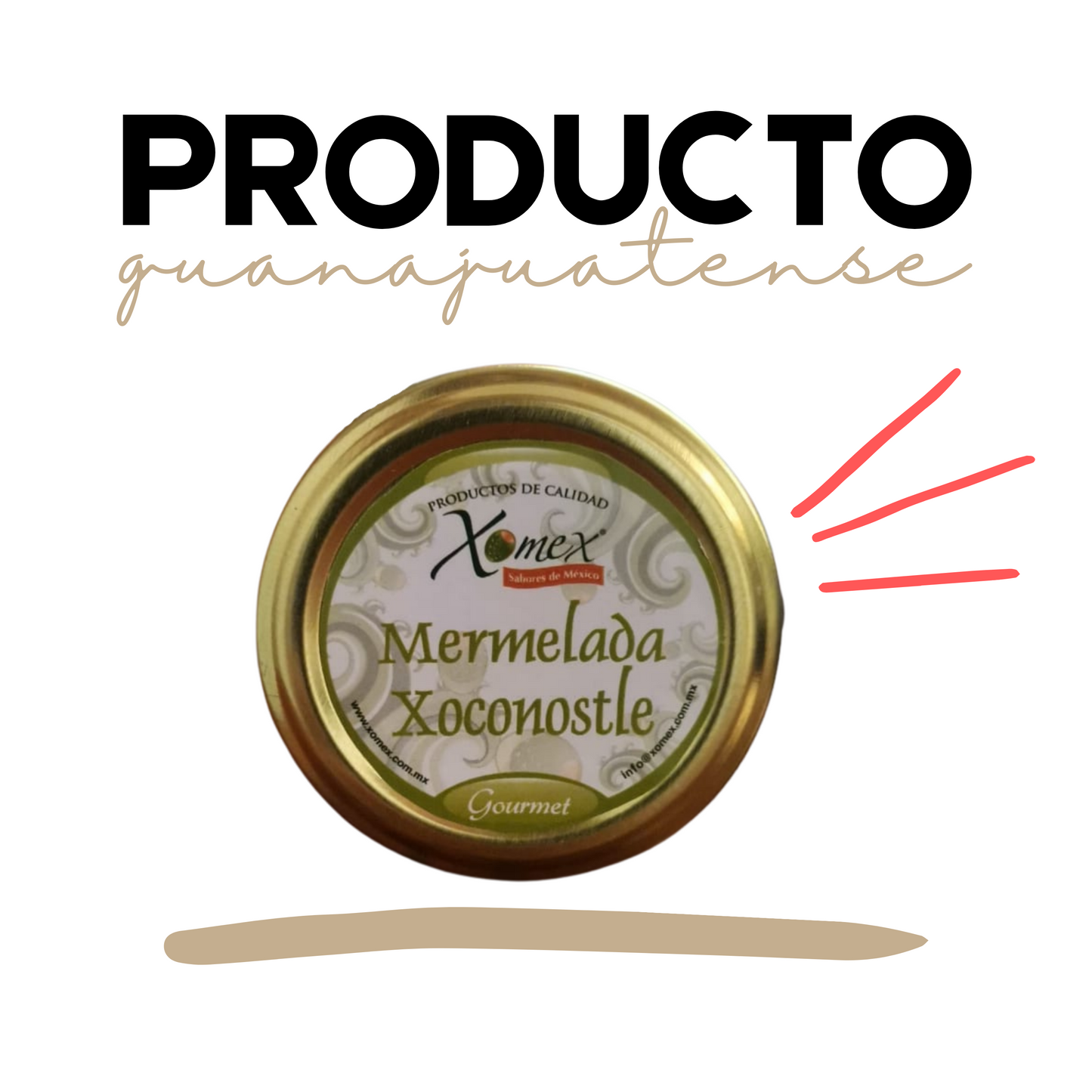 Mermelada de Xoconostle | Xoconostle Fruit | 100% natural | 900g | Mexpofood