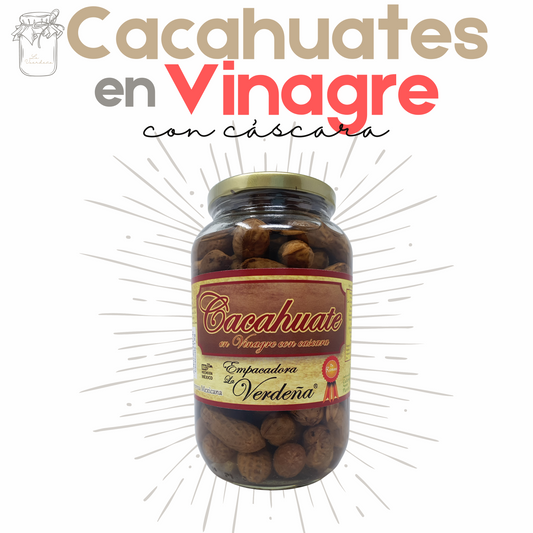 Cacahuates en Vinagre | Con Cáscara | 1 kg | Gourmet | Tradicional | Mexpofood