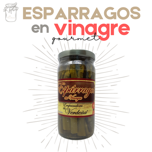 Espárragos en Vinagre | Gourmet | Artesanal | 880grs | Mexpofood