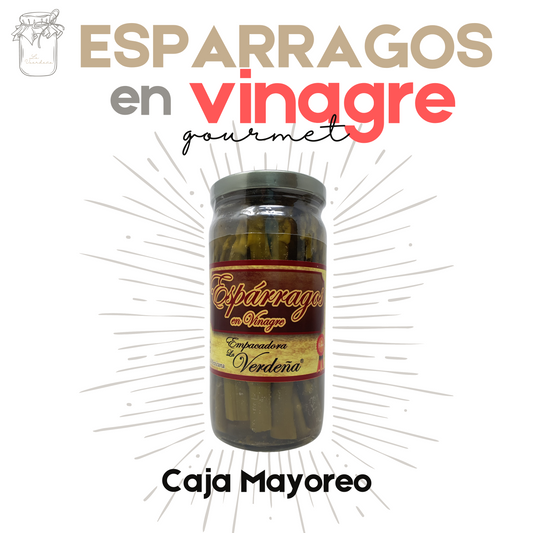 Espárragos en Vinagre | Gourmet | Artesanal | 16 frascos | Mexpofood