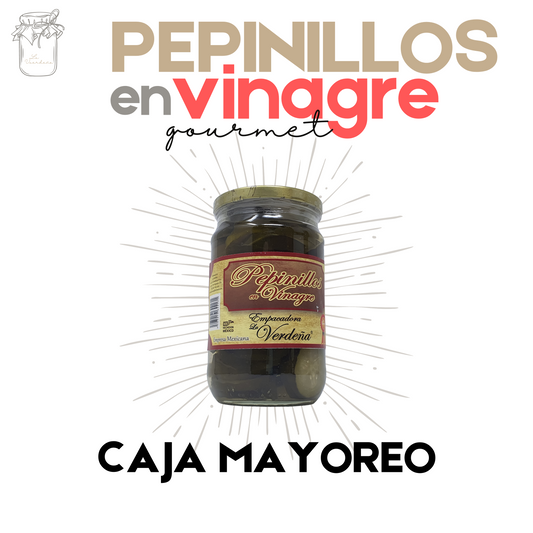 Pepinillos en Vinagre | Gourmet | Artesanal | 12 frascos | Mexpofood