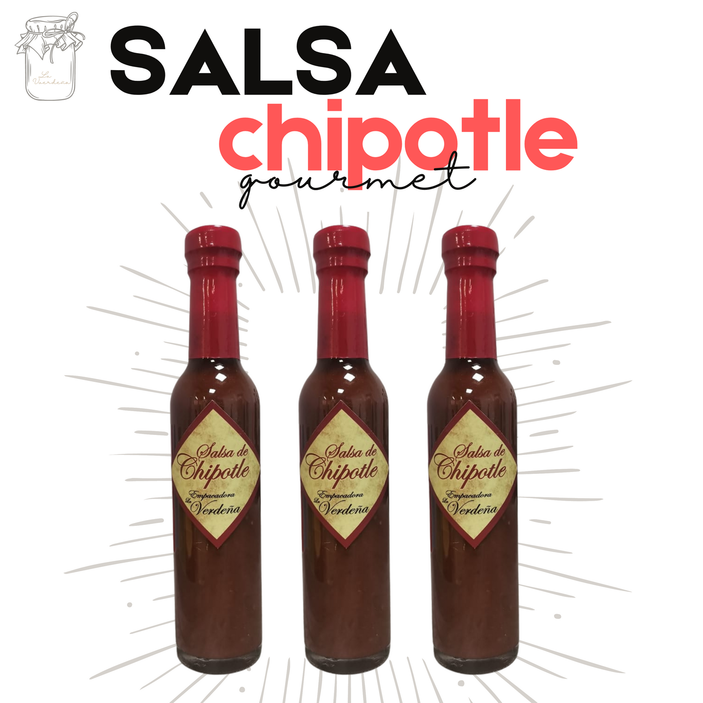 Salsa de chipotle | Gourmet | Artesanal | 750grs | Mexpofood