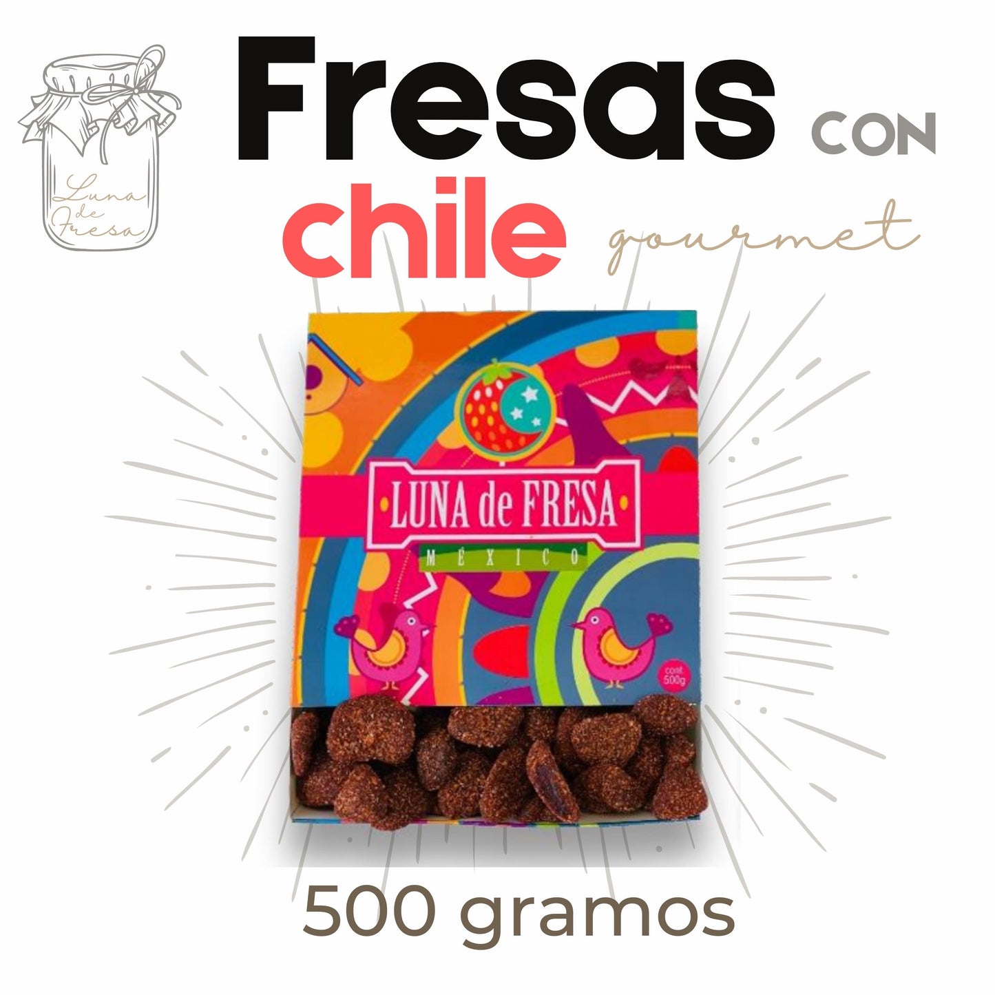 Fresas con chamoy | gourmet | 500g | Mexpofood