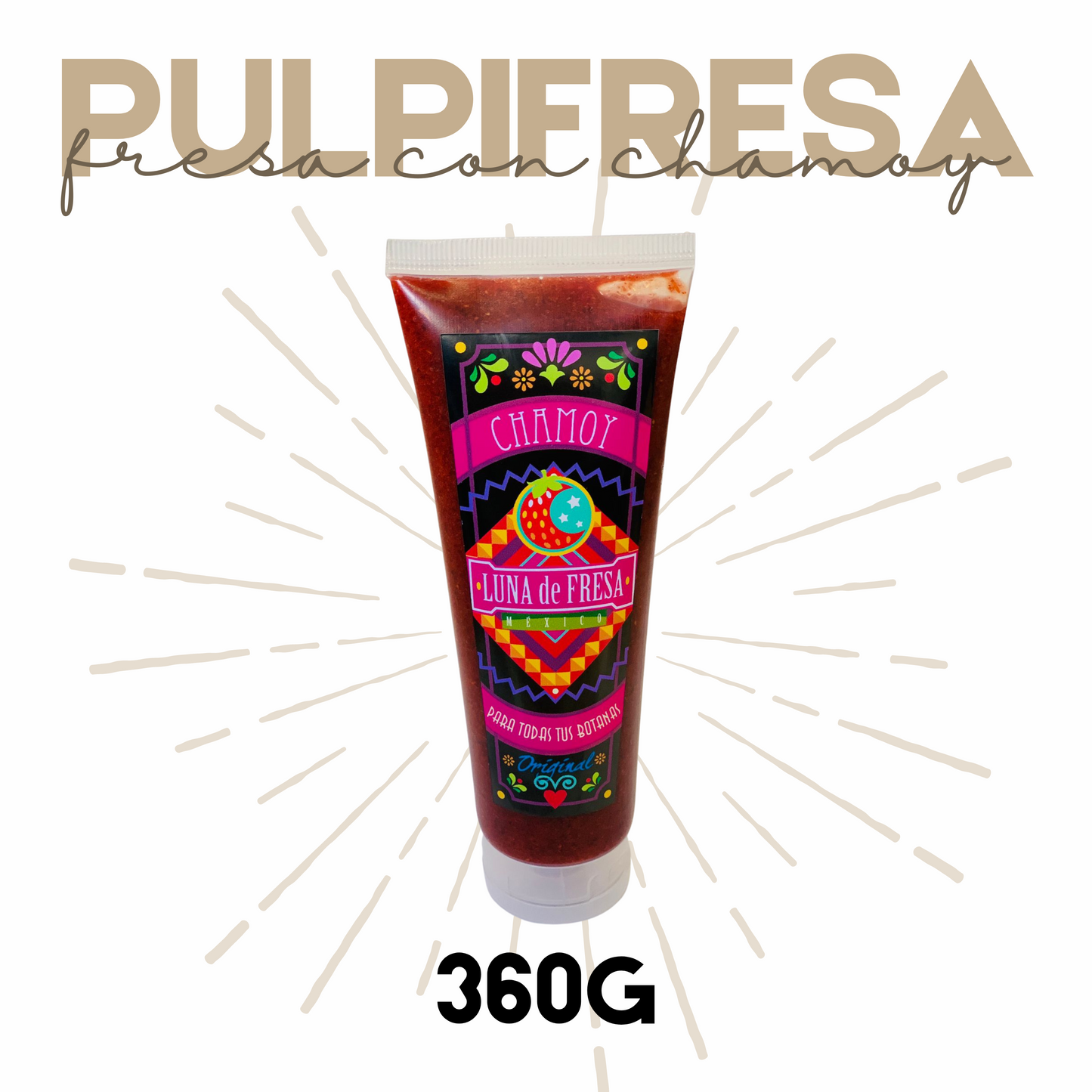 Mermelada de Fresa con Chamoy | Gourmet | 360grs | Mexpofood