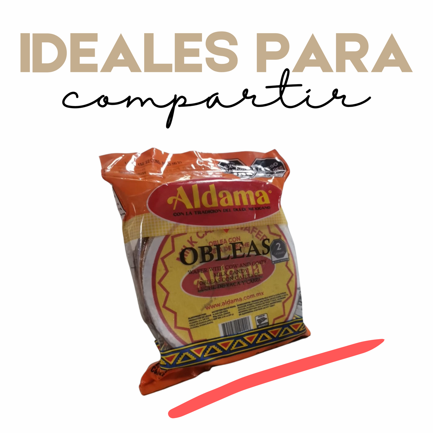 Obleas Con Cajeta | Dulce De Leche | 4pack | Mexpofood