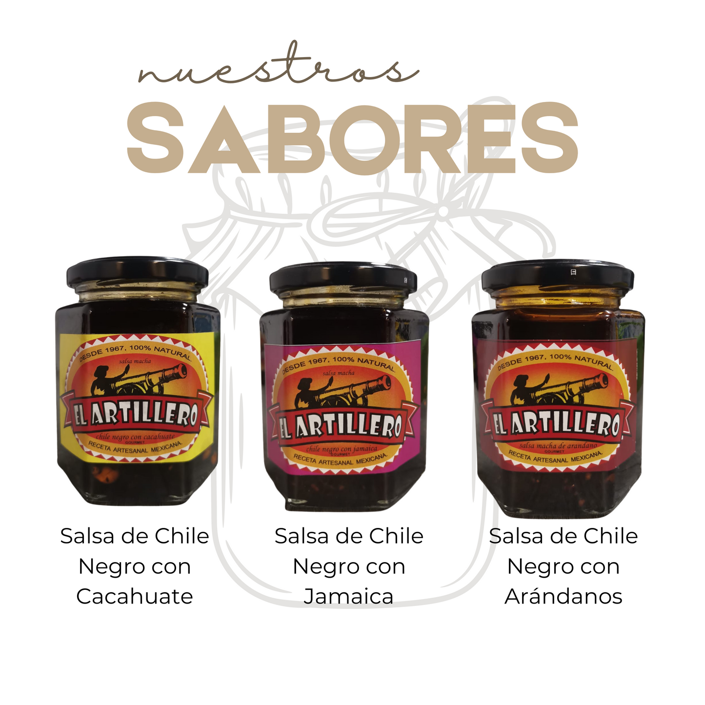 Salsa de Chile Negro | Con Jamaica | Artesanal | Salsas Tradicionales | Caja Mayoreo | Mexpofood