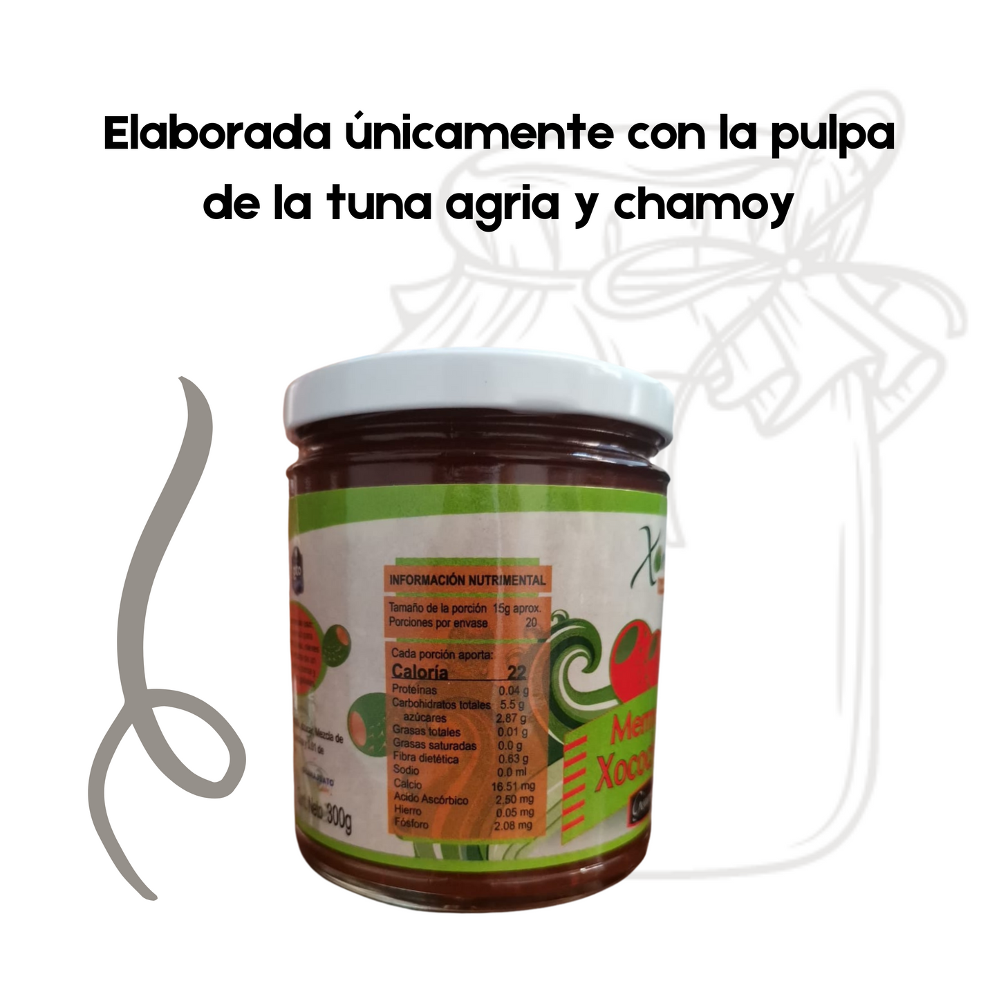 Mermelada de Xocochamoy | Xoconostle y Chamoy | 100% natural | 12 frascos | Mexpofood
