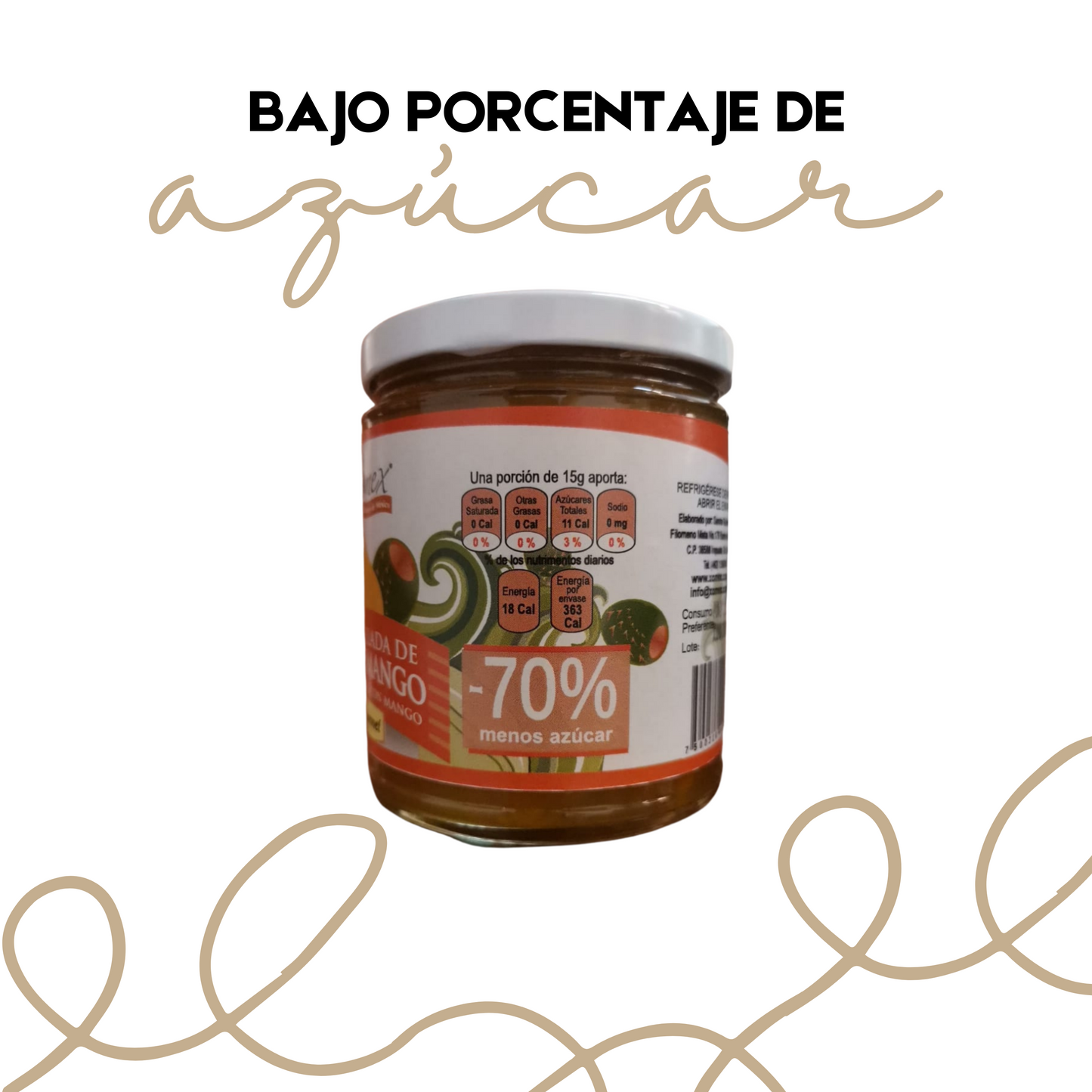 Mermelada de Xocomango | Xoconostle y Mango | 100% natural | 12 frascos | Mexpofood
