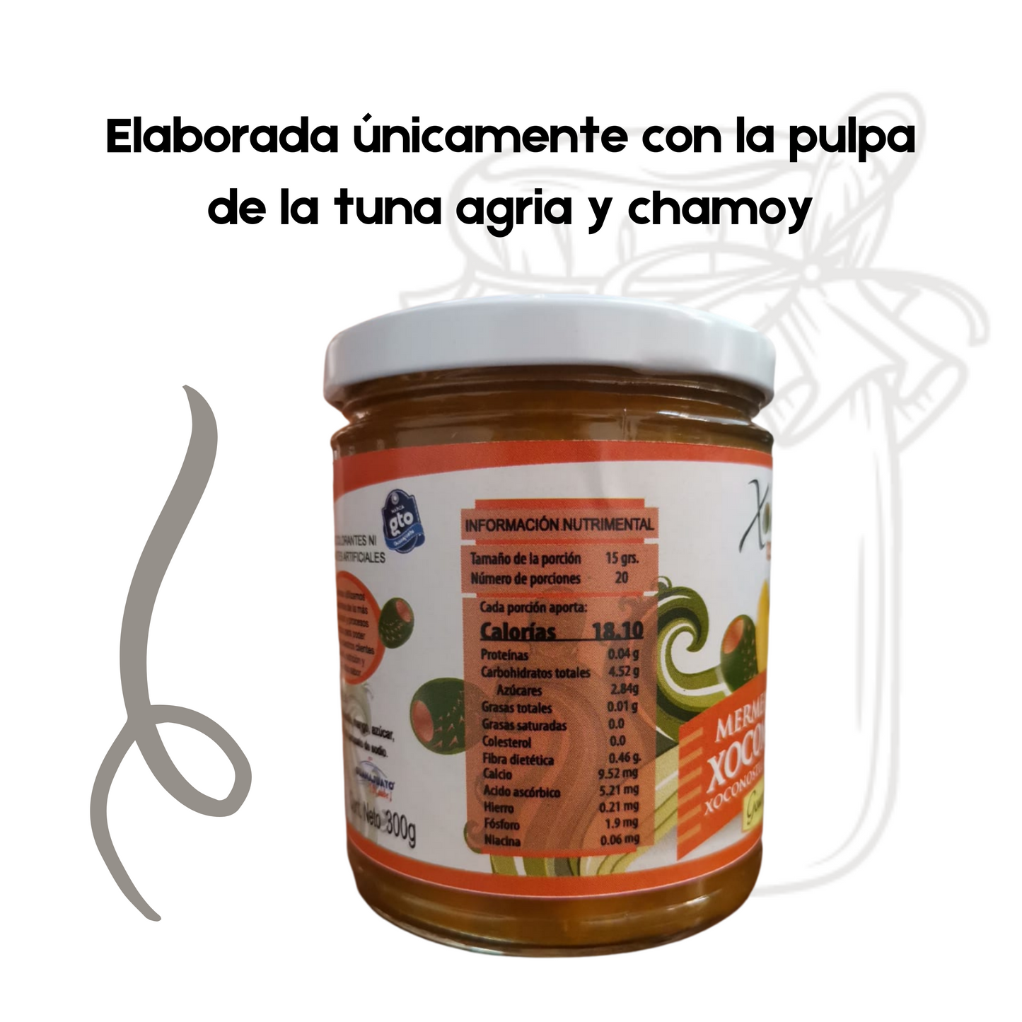 Mermelada de Xocomango | Xoconostle y Mango | 100% natural | 300g | Mexpofood