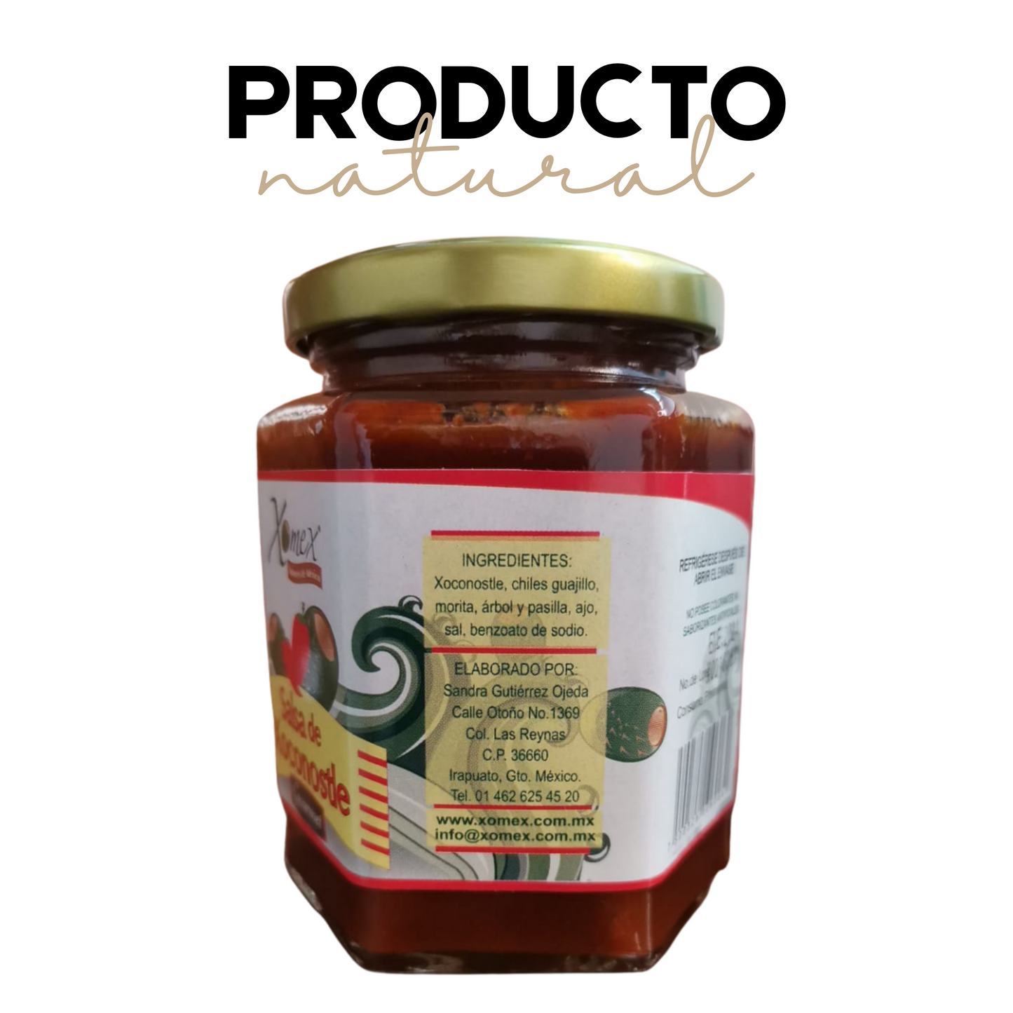 Salsa de Xoconostle | Xoconostle Fruit | 100% natural | Caja Mayoreo | Mexpofood