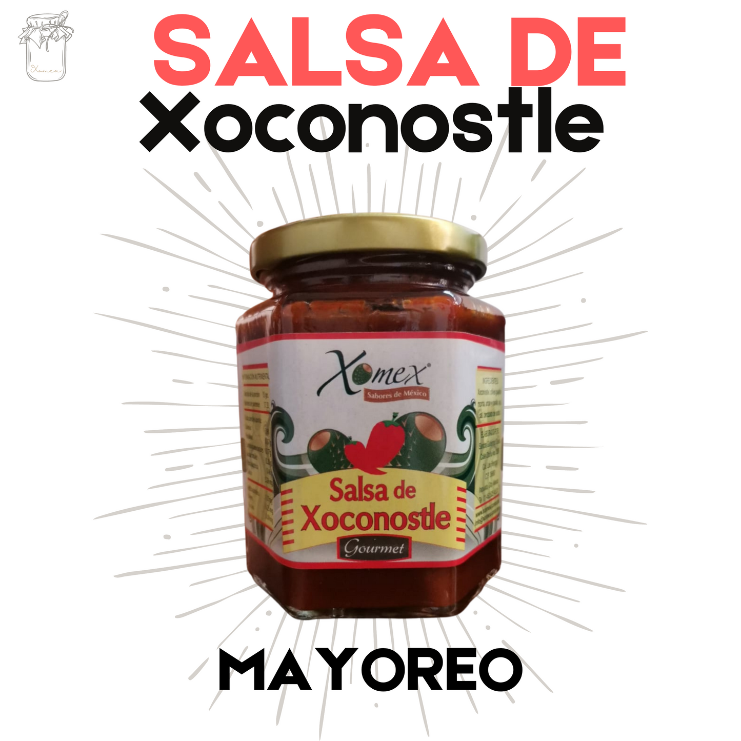 Salsa de Xoconostle | Xoconostle Fruit | 100% natural | Caja Mayoreo | Mexpofood