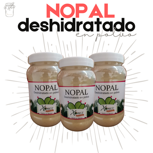 Nopal deshidratado | Polvo | Orgánico | 750g | Mexpofood
