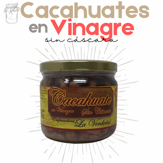 Cacahuates en Vinagre | Sin Cáscara | 300grs | Gourmet | Tradicional | Mexpofood