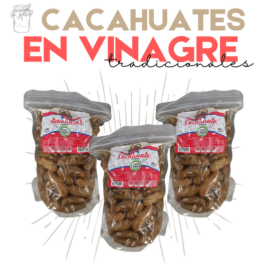 Cacahuates en Vinagre | 3 kg | Botana tradicional | Mexpofood