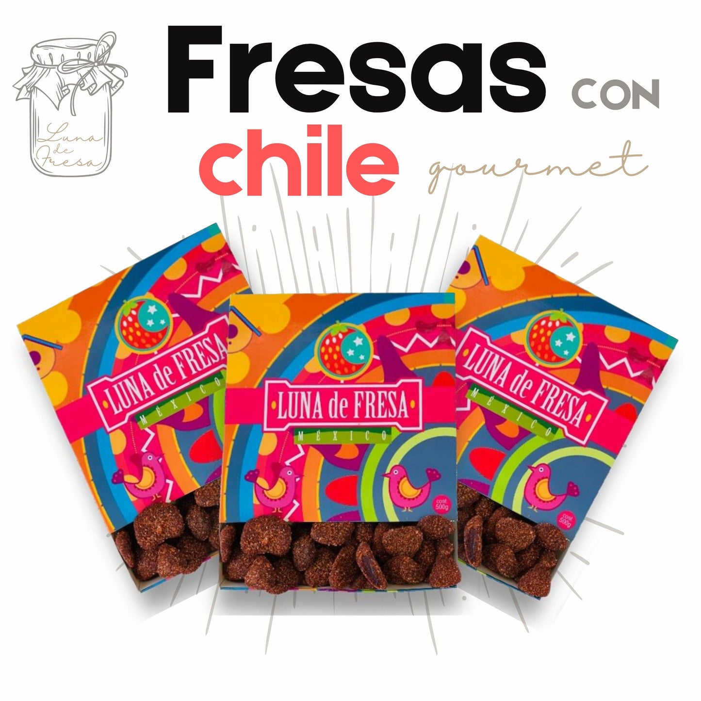 Fresas con chamoy | gourmet | 500g | Mexpofood