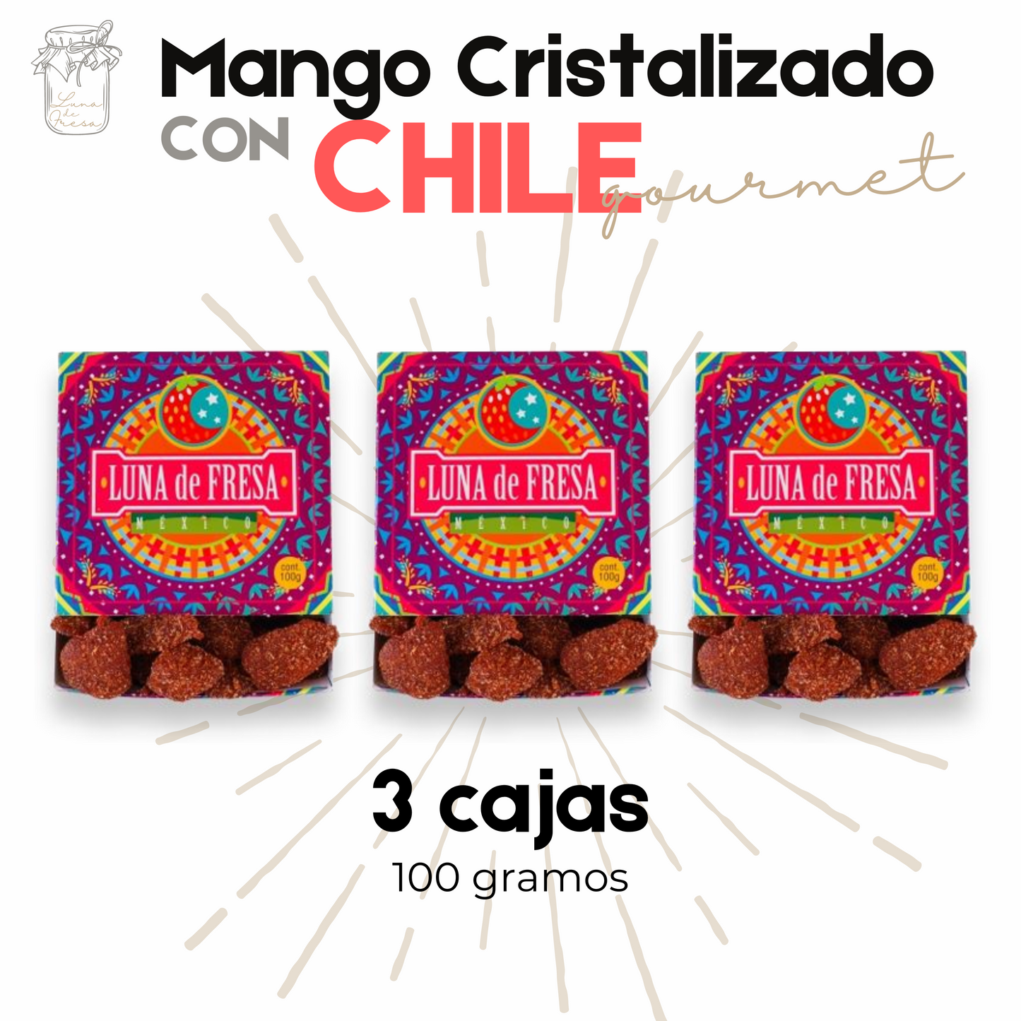 Mango con Chile | Gourmet | Chamoy | 300g | Mexpofood