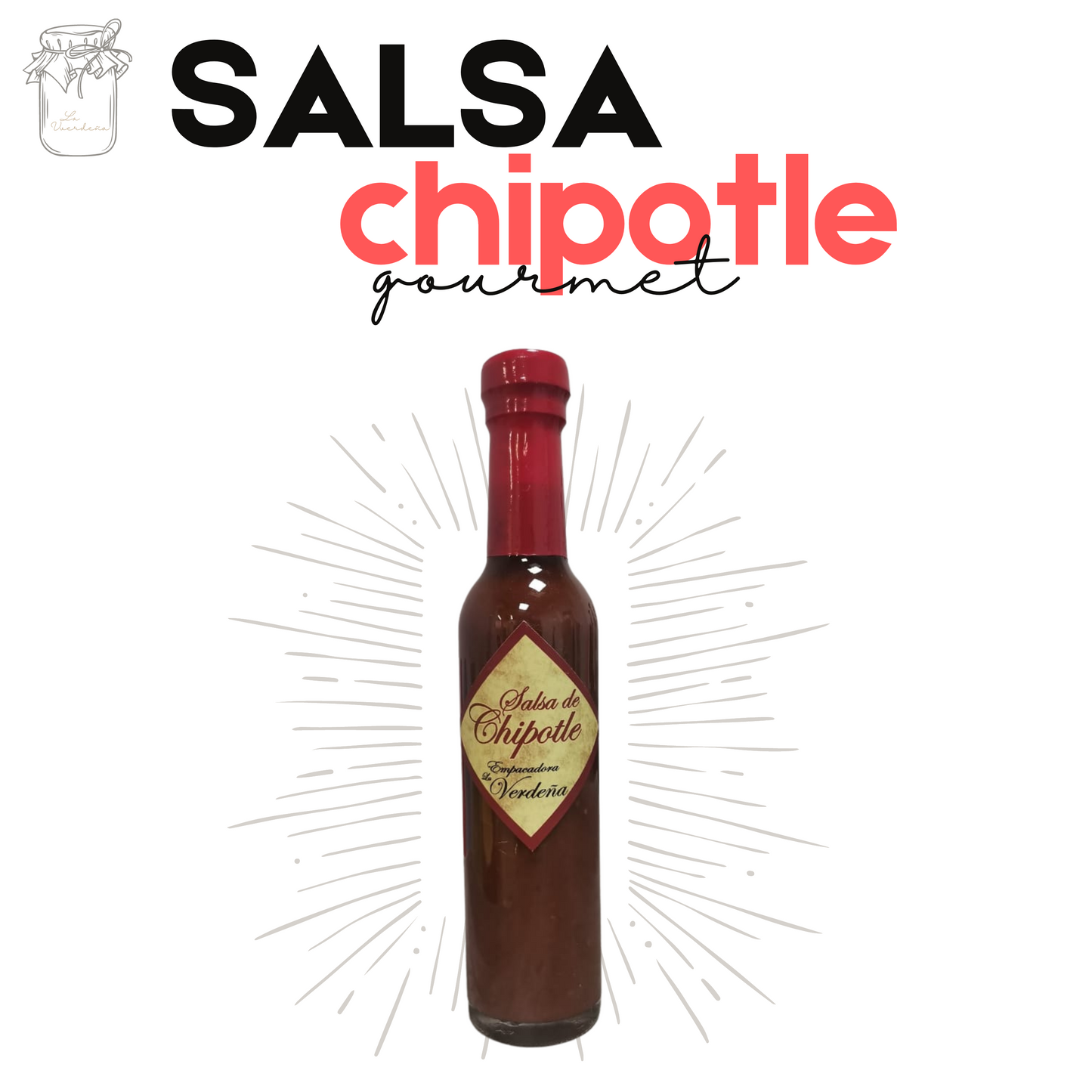 Salsa de chipotle | Gourmet | Artesanal | 250grs | Mexpofood