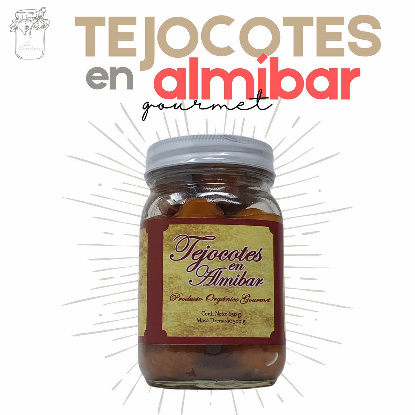 Tejocotes en almíbar | Almíbar | Gourmet | Artesanal | 500grs | Mexpofood